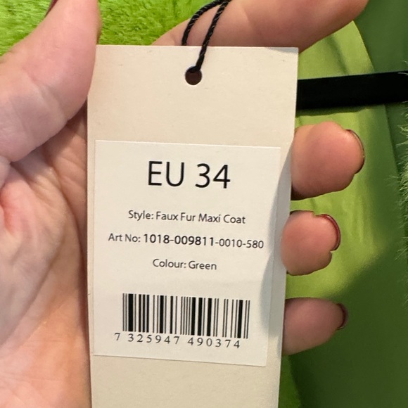 Vibrant Green Teddy Jacket - Picture 3 of 4